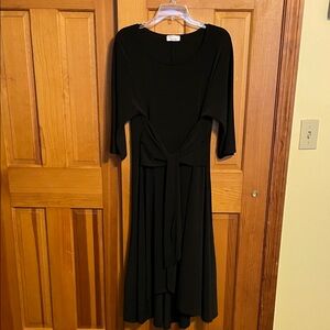 Robbie Bee Black Long Sleeve Dress